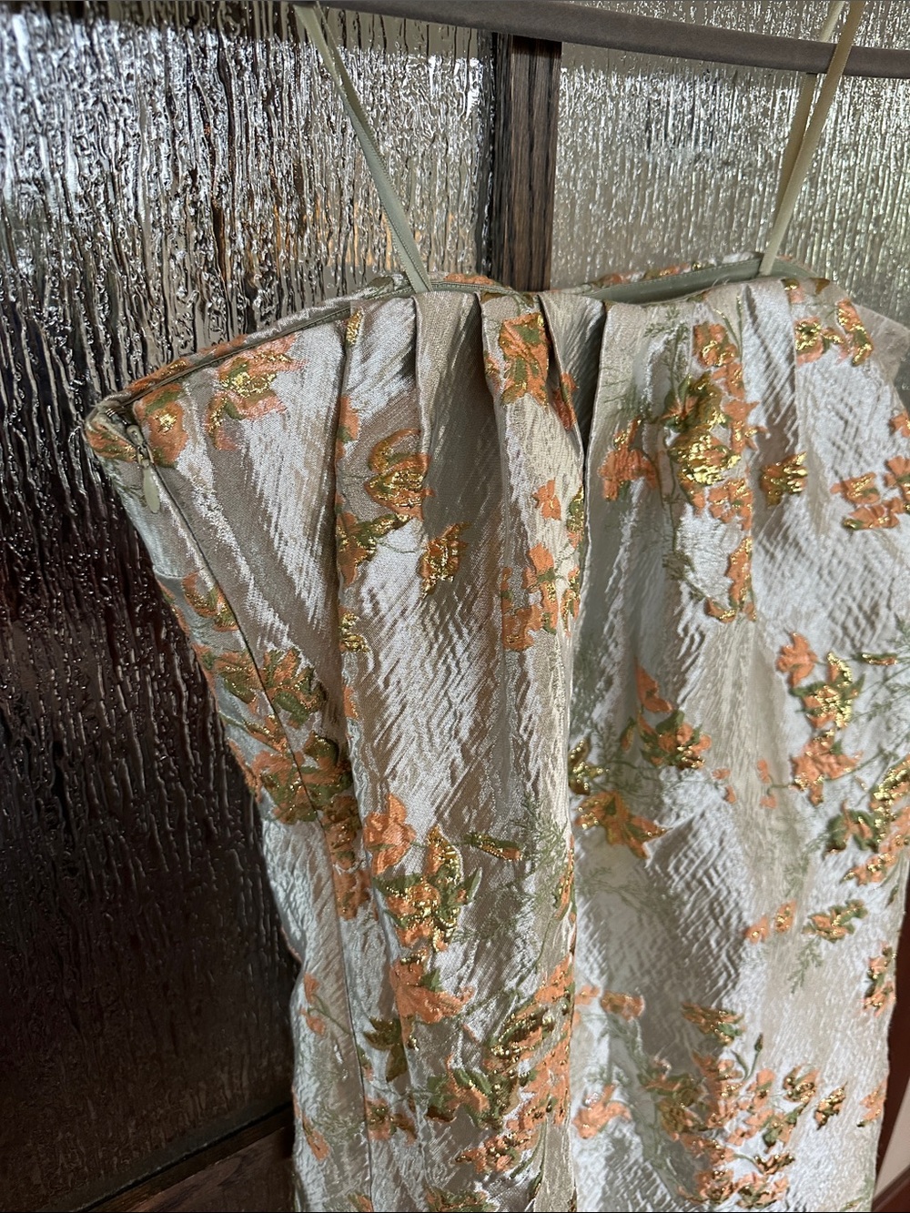 STAUD Kennedy Strapless Brocade Midi Dress size 8. - Picture 17 of 17